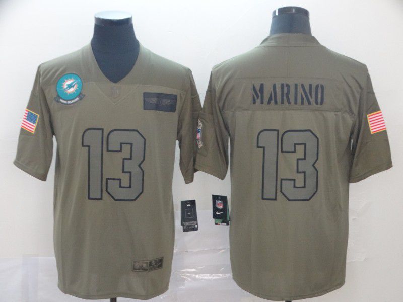 Men Miami Dolphins #13 Marino Nike Camo 2019 Salute to Service Limited NFL Jerseys->new york giants->NFL Jersey